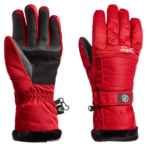 Dám. lyžiarske rukavice McKINLEY Blair I Farba: červená