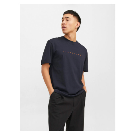 Jack&Jones Tričko Star 12234746 Tmavomodrá Relaxed Fit Jack & Jones