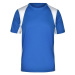 James & Nicholson Pánske športové tričko s krátkym rukávom JN306 - Kráľovská modrá / biela