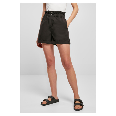 Women's Paperbag Shorts - Black Urban Classics