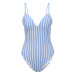 Tommy Hilfiger Underwear Jednodielne plavky  svetlomodrá / biela