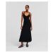 Šaty Karl Lagerfeld Sleeveless Knit Dress Black