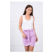 Wrap skirt with waist tie purple