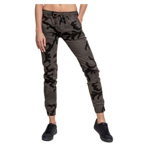 nohavice plátené URBAN CLASSICS Camo Jogging