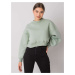 MENTOLOVÁ DÁMSKA CROP MIKINA RV-BL-6992.69-MINT