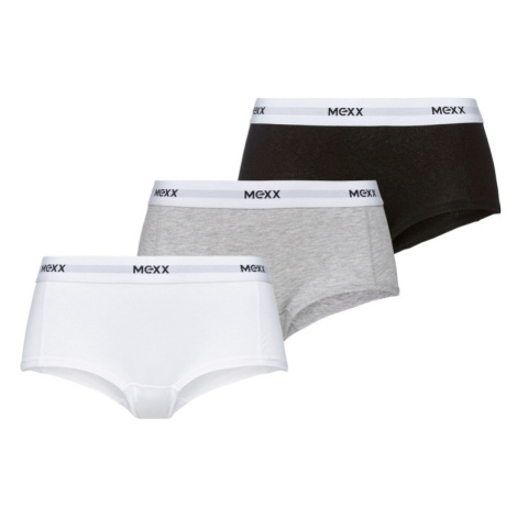 MEXX Dámske nohavičky, 3 kusy (biela/čierna/sivá)