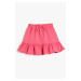 Koton Frilled Elastic Waist Modal Fabric Girls' Mini Skirt