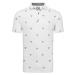 Footjoy Thistle Print Lisle White Polo košeľa