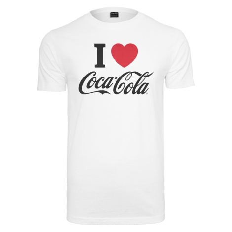 Merchcode Tričko 'Coca Cola I Love Coke'  červená / čierna / biela