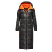NAVAHOO Zimný kabát 'Schmuseengel'  antracitová / oranžová