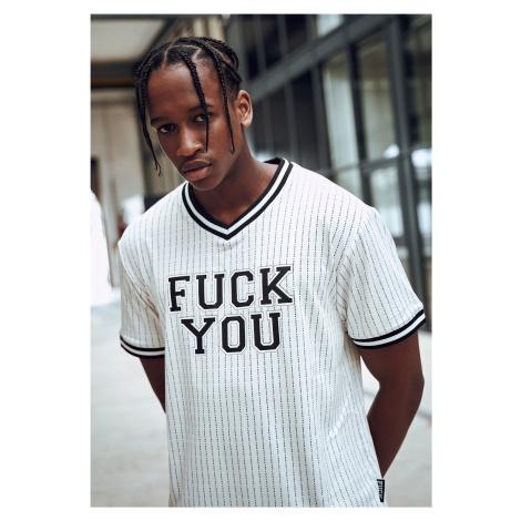 Fuckyou Jersey wht/blk mister tee