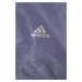 Detská mikina adidas G D WV HD HLFZP fialová farba, s kapucňou, jednofarebná