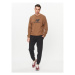 New Balance Mikina Essentials Stacked Logo French Terry Crewneck MT31538 Hnedá Regular Fit