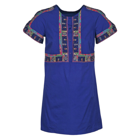 Antik Batik  EMILIE  Krátke šaty Modrá