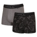 O'Neill BOXER ROUND LOGO&PLAIN 2-PACK Pánske boxerky, tmavo sivá, veľkosť