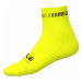 ALÉ Cyklistické ponožky klasické - LOGO Q-SKIN - žltá