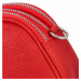 Dámska crossbody kožená kabelka Delami Beate - červená