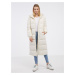 Women's Cream Quilted Coat Pieces Bee - Women