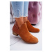 Women's Leather Boots Maciejka Camel Animal Print 04091-29