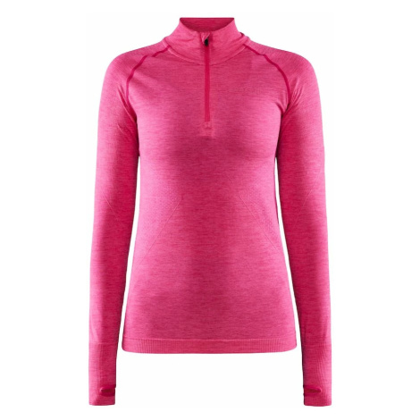 Women's T-Shirt Craft Core Dry Active Comfort Zip Pink