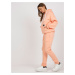 Peach tracksuit with oversized sweatshirt