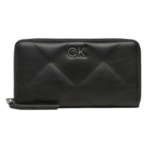Calvin Klein Veľká dámska peňaženka Re-Lock Quilt Za Wallet Lg K60K610774 Čierna