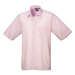 Premier Workwear Pánska košeľa s krátkym rukávom PR202 Pink -ca. Pantone 1895