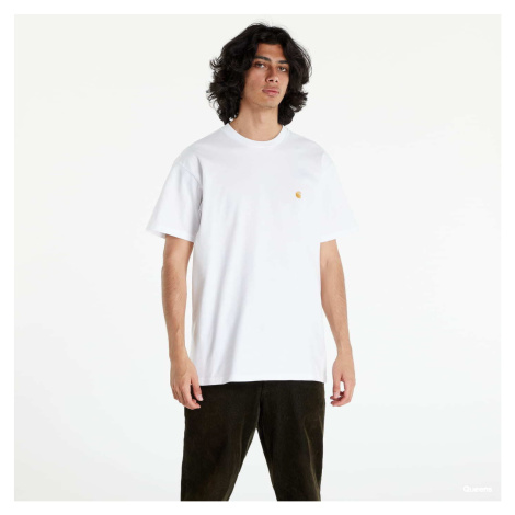 Tričko Carhartt WIP S/S Chase T-Shirt White/ Gold