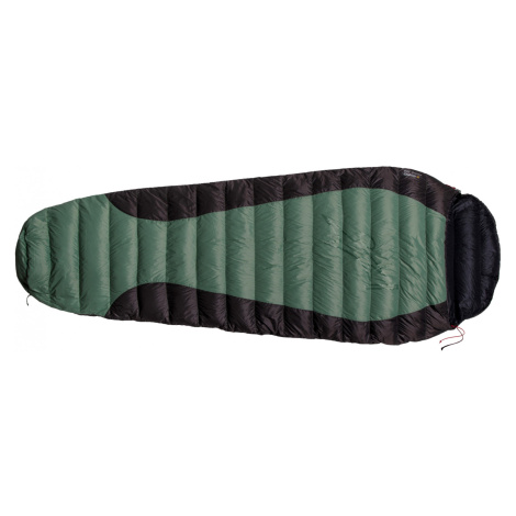 Páperový spacák Warmpeace Viking 300 195 cm Zips: pravý / Farba: zelená/čierna