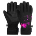 Reusch BEATRIX R-TEX XT JUNIOR Juniorske lyžiarske rukavice, čierna, veľkosť