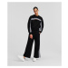 Nohavice Karl Lagerfeld Logo Tape Culottes Black