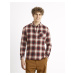 Celio Flannel Plaid Shirt Camulto - Men