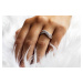 OLIVIE Luxusný strieborný prsteň BRILLANT 5353