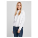 Women's Oversized High Neck Crew White