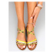 Dámske sandále PM2826 - Sweet Shoes Žlutá