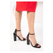 Soho Women's Black Classic Heeled Shoes 18816