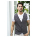 90862 Dewberry Mens Knitwear Vest-ANTHRACITE