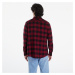 Košeľa Urban Classics Checked Flanell Shirt Black/ Burgundy