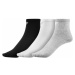 4F Detské ponožky - 3 páry HJZ19-JSOM001 WHITE+COLD Light Grey MELANGE+BLACK