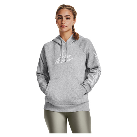 Mikina Under Armour Rival Fleece Graphic Hdy Mod Gray Light Heather