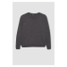 DEFACTO Regular Fit V-Neck Premium Soft Wool Textured Sweater