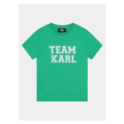 Karl Lagerfeld Kids Tričko Z30049 D Zelená Regular Fit