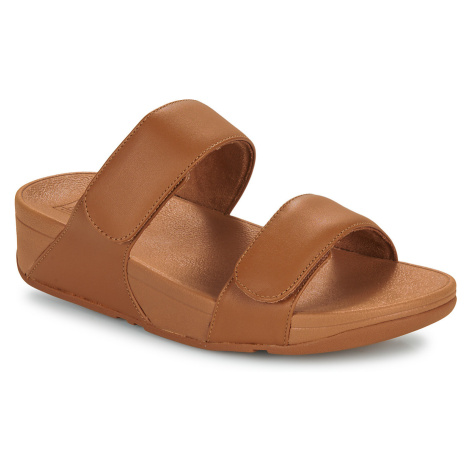 FitFlop  Lulu Adjustable Leather Slides  Sandále Hnedá