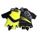 BIOTEX Cyklistické rukavice krátkoprsté - SUMMER - čierna/žltá