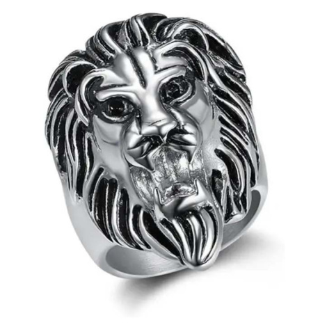 Sam's Artisans Prsteň Lion Head chirurgická oceľ IPRM022 Veľkosť: 65