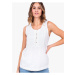 White Women's Tank Top with Buttons Brakeburn - Womens