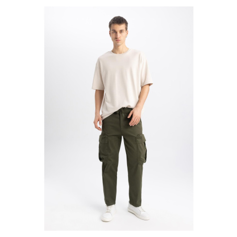 DEFACTO Gabardine Trousers Rustic Loose Fit Cargo Pocket