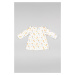 Šaty pre bábätká zippy biela farba, mini, áčkový strih