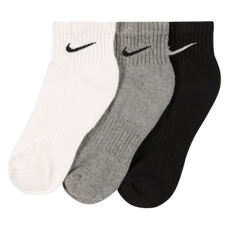 NIKE Športové ponožky 'EVERYDAY CUSH'  sivá melírovaná / čierna / biela