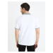 Biele pánske basic polo tričko Celio Gesort